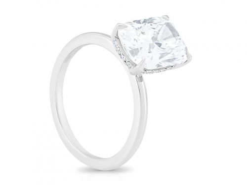 3.71ct Cushion Brilliant Laboratory Diamond Ring