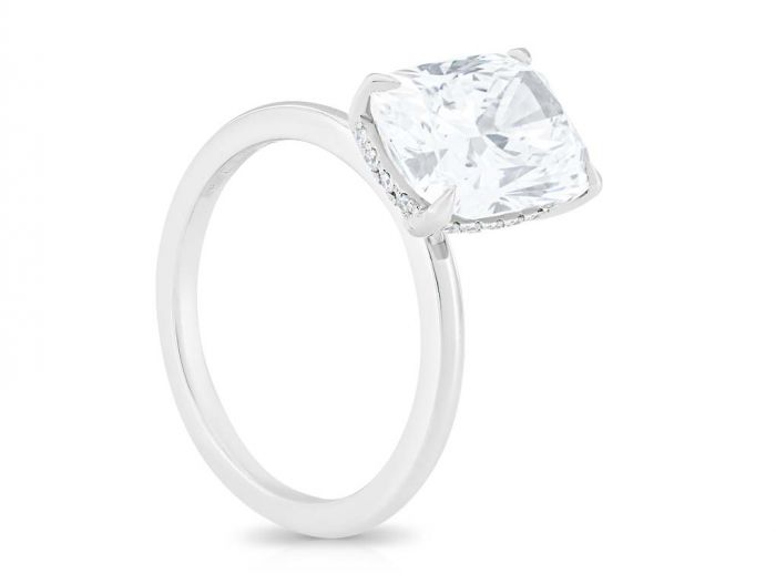 3.71ct Cushion Brilliant Laboratory Diamond Ring