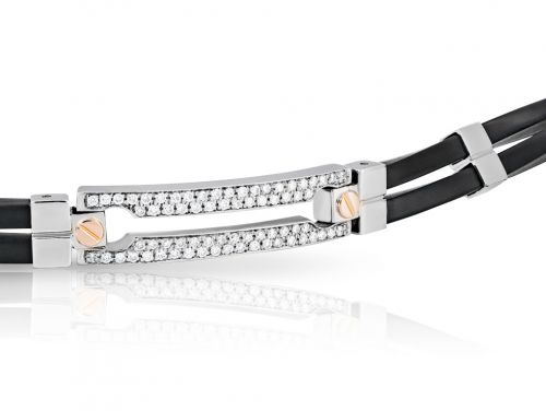 Baraka Diamond and Rubber Bracelet (2)