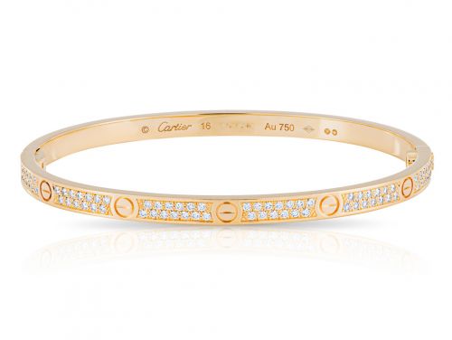Cartier Diamond Small Model Paved Love Bracelet