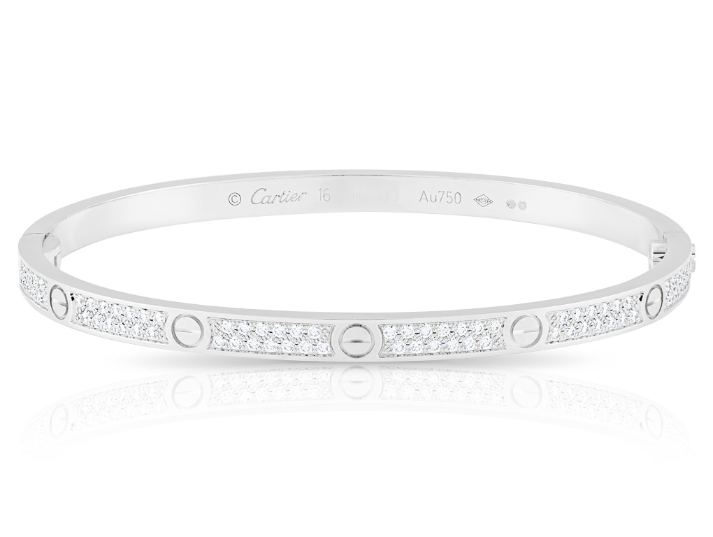 Cartier Diamond Small Model Paved Love Bracelet