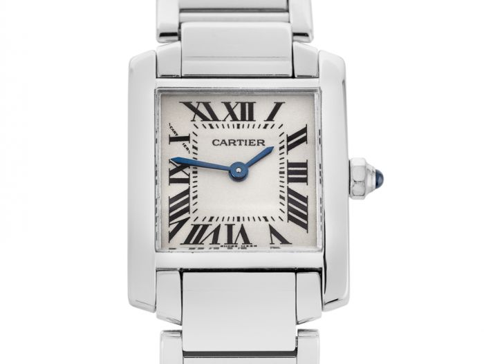 Cartier Tank Francaise 25mm Watch in White Gold