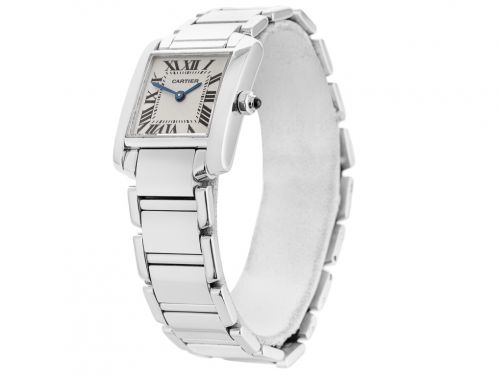 Cartier Tank Francaise 25mm Watch in White Gold