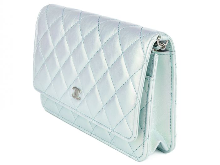 Chanel Iridescent Lambskin Wallet on Chain Bag - Image 2