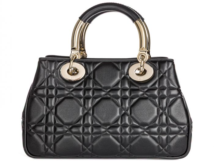 Christian Dior Dior Lady 95.22 Black Leather Bag - Image 5