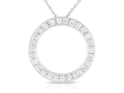 Circular Diamond Necklace