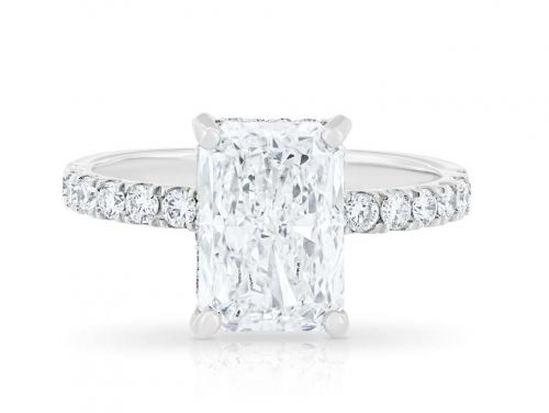 Cut Cornered Rectangular Modified Brilliant Laboratory Grown Diamond Ring