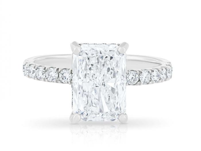 Cut Cornered Rectangular Modified Brilliant Laboratory Grown Diamond Ring