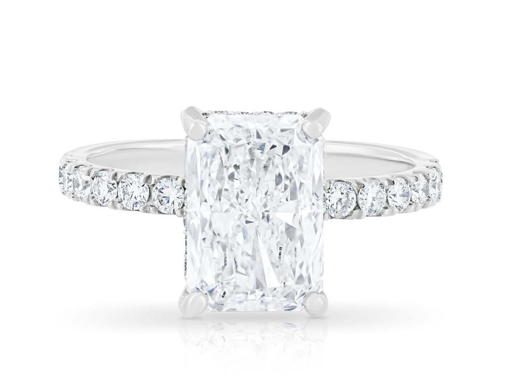 Cut Cornered Rectangular Modified Brilliant Laboratory Grown Diamond Ring