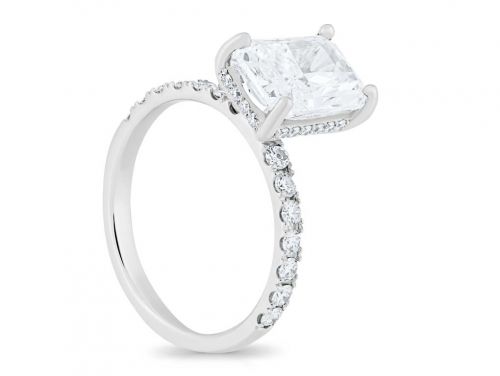 Cut Cornered Rectangular Modified Brilliant Laboratory Grown Diamond Ring
