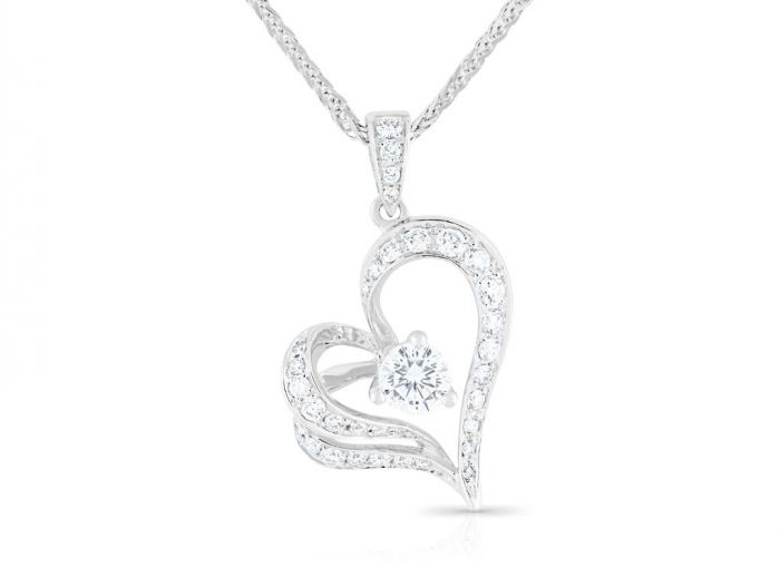 Diamond Heart Necklace (1)