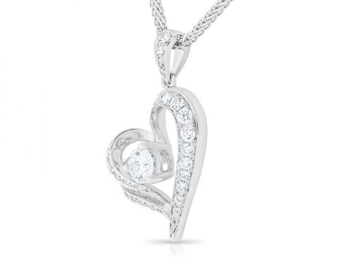 Diamond Heart Necklace (2)