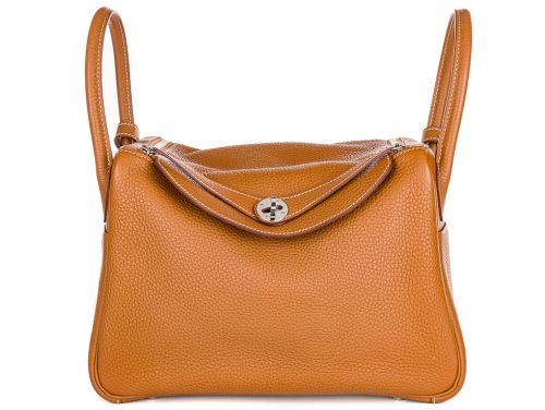 Hermes Brown Lindy 30 Bag