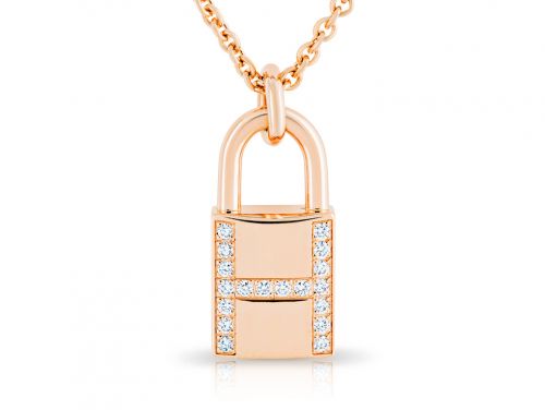 Hermès Diamond Kelly Cadenas Pendant Necklace
