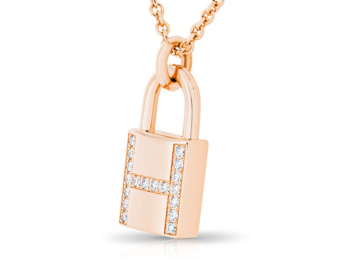 Hermès Diamond Kelly Cadenas Pendant Necklace - Image 2