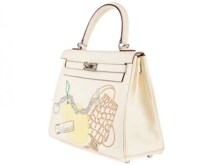 Hermès Kelly 25 In And Out Swift Leather Handbag - Image 2