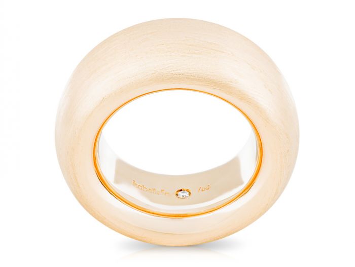IsabellaFa Chunky Matt Polished Ring - Image 3