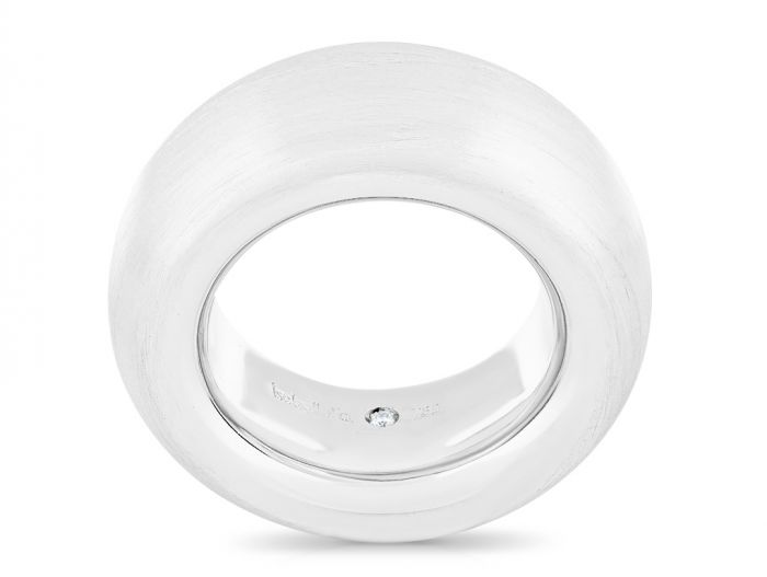 IsabellaFa Chunky Matt Polished Ring - Image 3