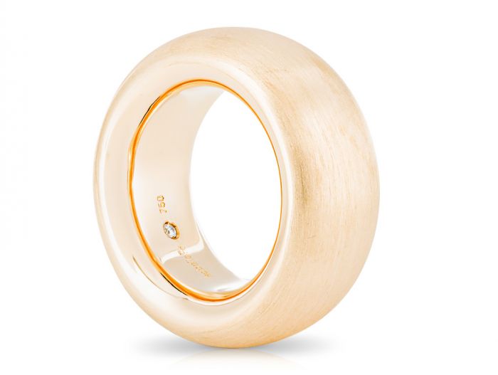 IsabellaFa Chunky Matt Polished Ring - Image 2