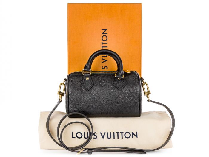 Louis Vuitton Black Nano Speedy Bag - Image 6