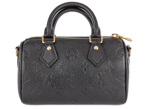 Louis Vuitton Black Nano Speedy Bag