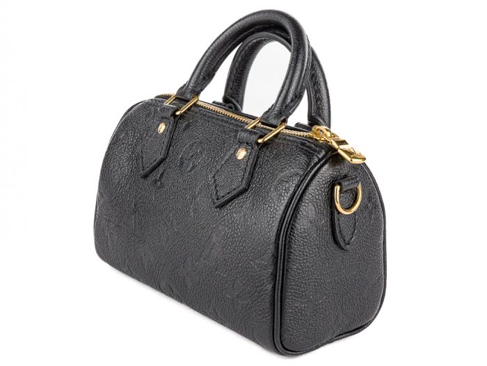 Louis Vuitton Black Nano Speedy Bag - Image 2