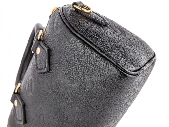 Louis Vuitton Black Nano Speedy Bag - Image 3