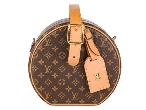 Louis Vuitton Brown Monogram Petite Boite Chapeau Bag