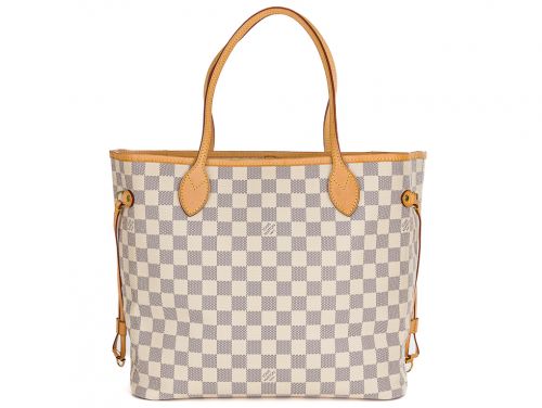 Louis Vuitton Damier Azur Neverfull MM Tote Bag