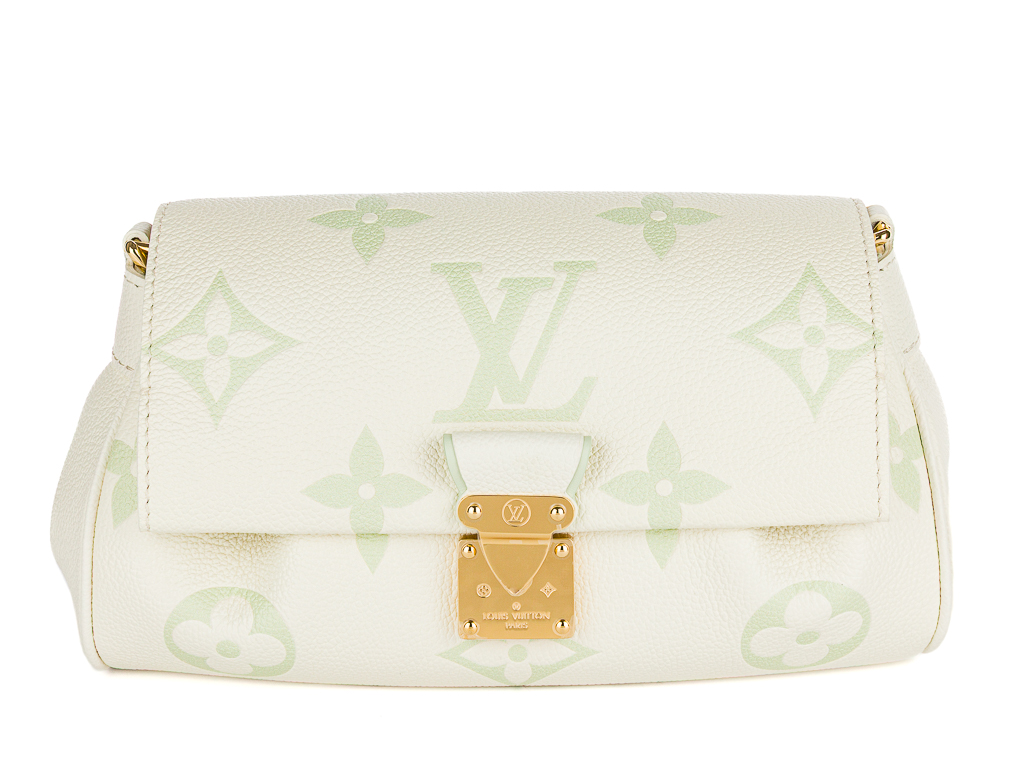 Louis Vuitton White Leather Favorite Bag