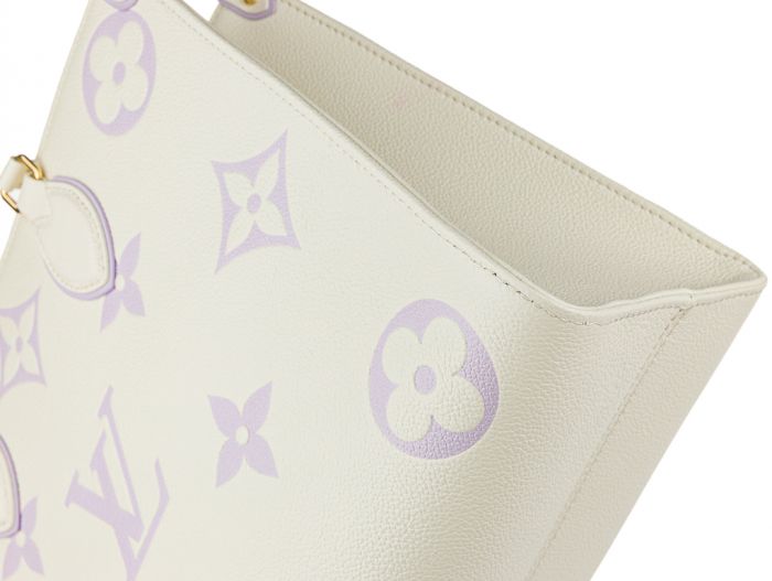 Louis Vuitton White Monogram Empreinte On the Go MM Tote Bag - Image 3