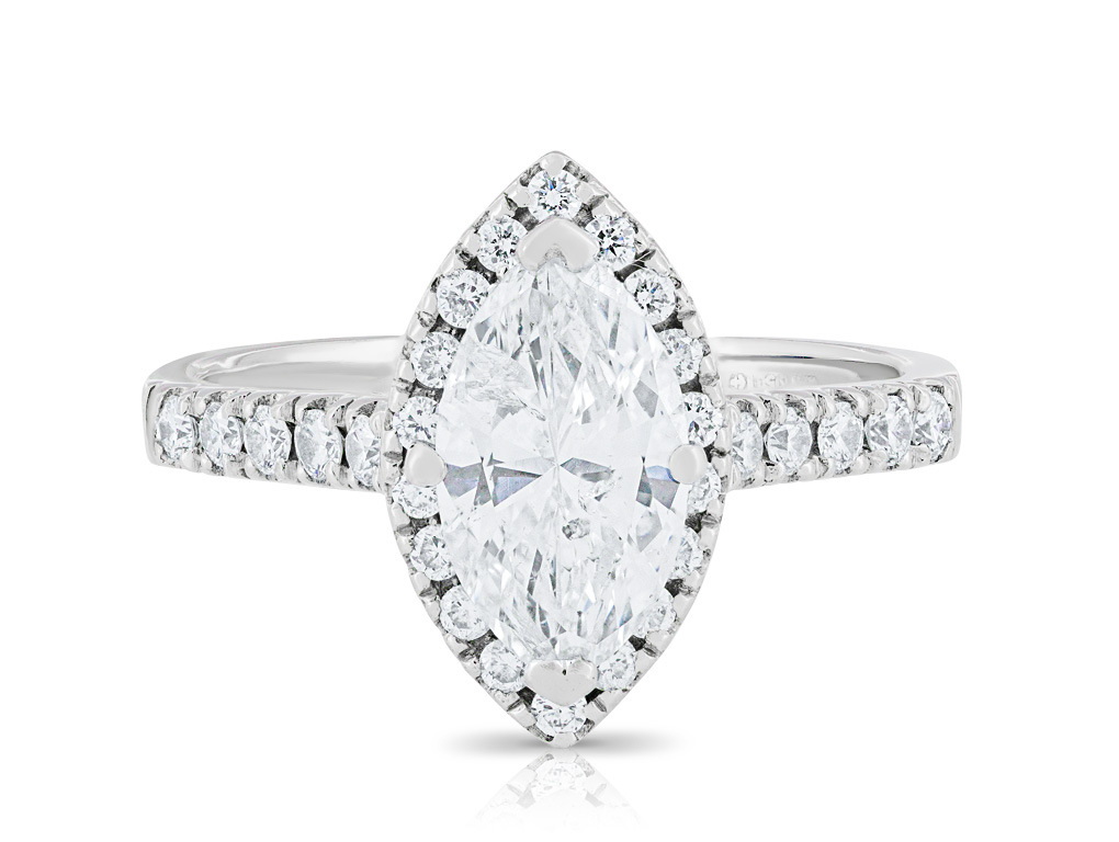 Marquise Diamond Ring with Halo (1)