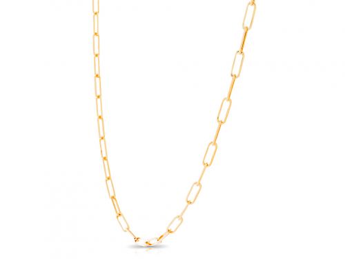 Paperclip Necklace in 9ct Yellow Gold
