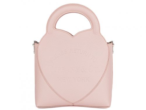 Return to Tiffany Mini Tote in Crystal Pink Leather Bag