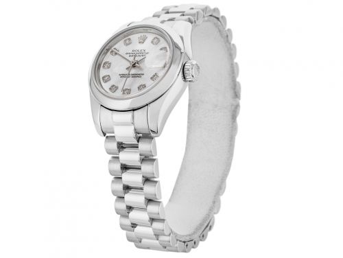 Rolex Lady-Datejust 26mm Platinum Watch