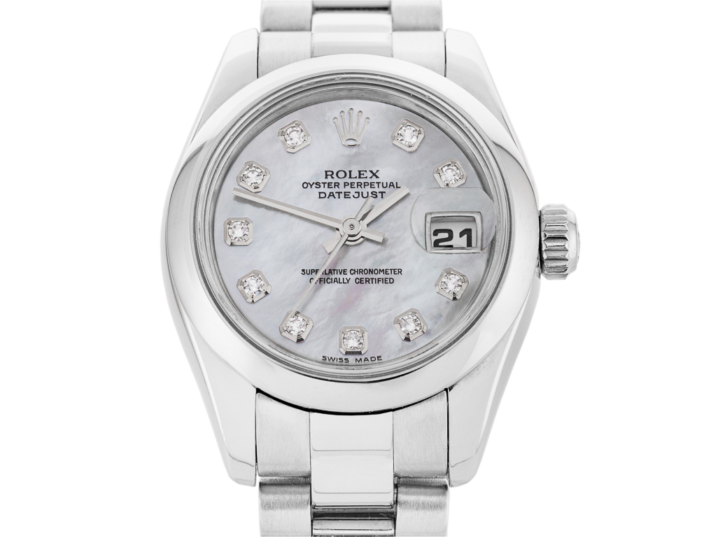 Rolex Lady-Datejust 26mm Platinum Watch