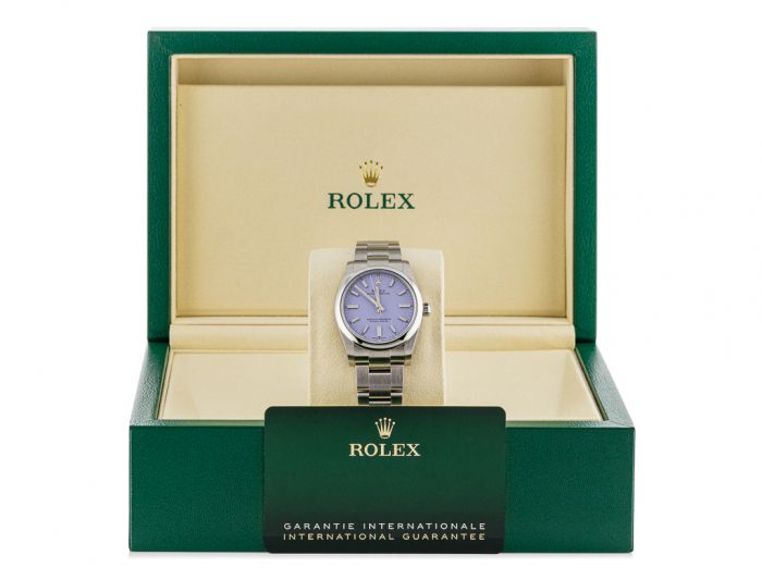 Rolex Oyster Perpetual 34mm Lavender Watch