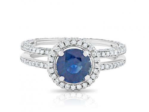 Sapphire and Diamond Ring