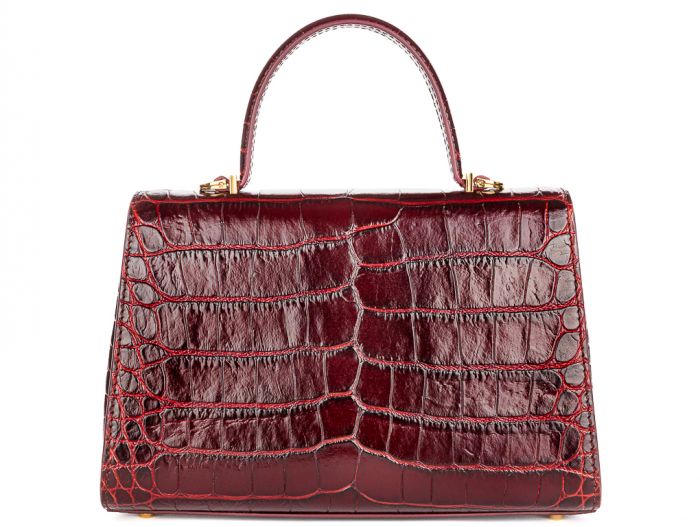 Versace Medusa Embellished Croc Effect '95 Small Bag - Image 5