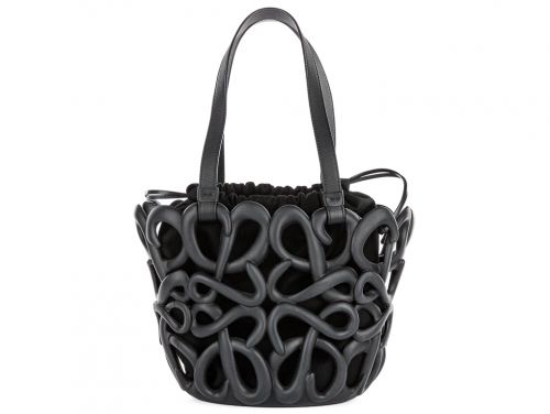 Loewe Black Anagram Inflated Basket Bag