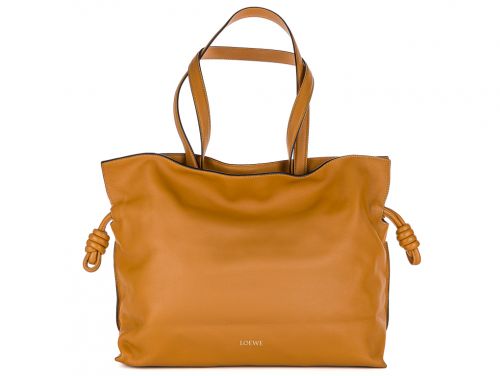 Loewe Brown Large Flamenco Clutch Bag