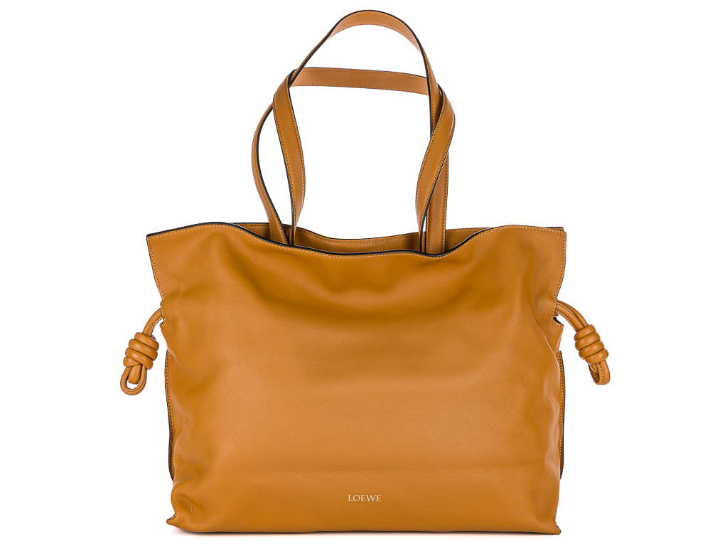 Loewe Brown Large Flamenco Clutch Bag